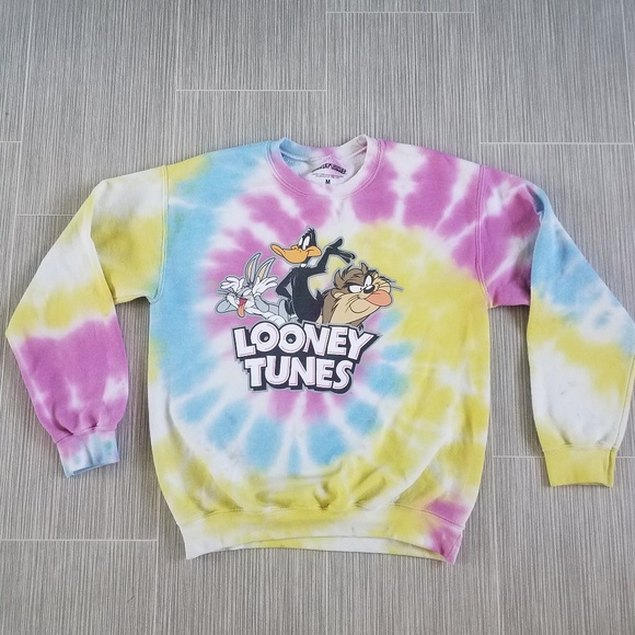 looney tunes tie dye sweatshirt